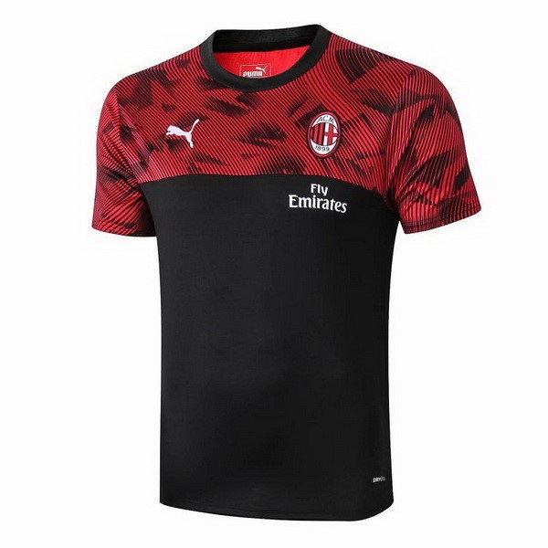 Camiseta de Entrenamiento AC Milan 2019 2020 Negro Rojo